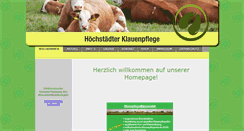 Desktop Screenshot of klauenpflege.de